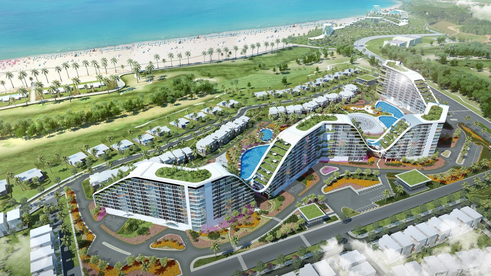 Khách sạn The Coastal Hill được xem là một biểu tượng mới của Quy Nhơn (Phối cảnh 3D)