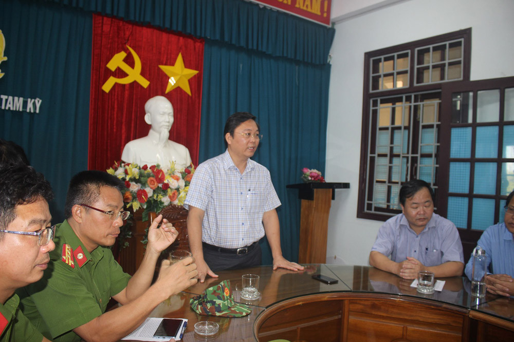 Ông Lê Trí Thanh, Chủ tịch UBND tỉnh Quảng Nam phát biểu tại buổi lễ.