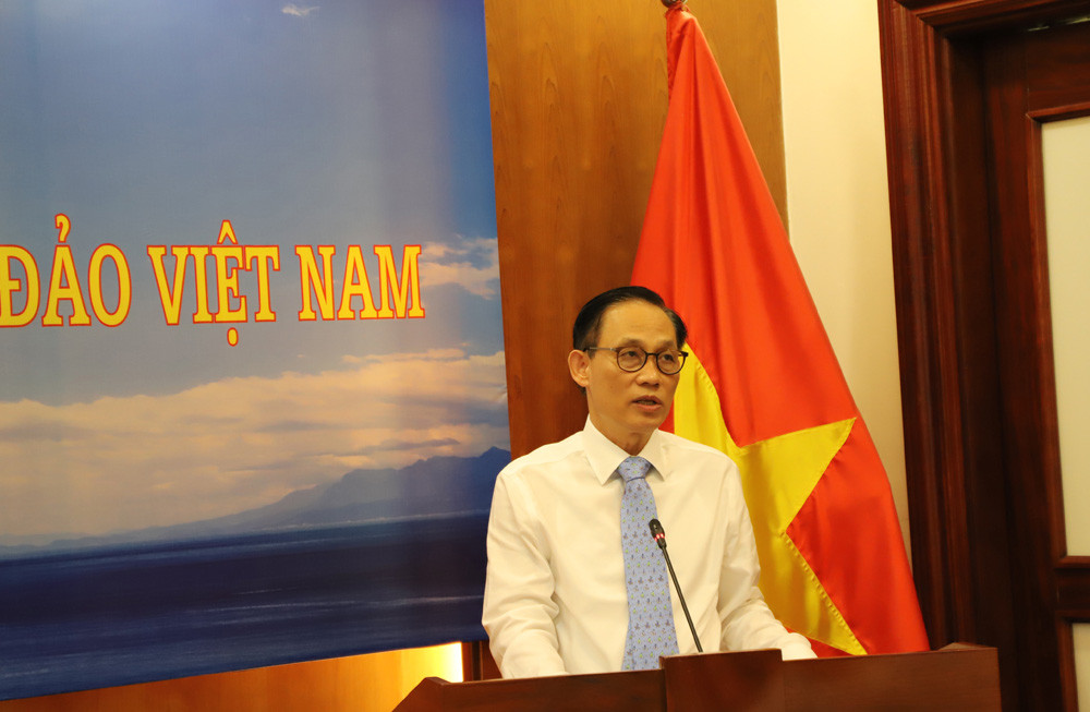 Thứ trưởng Bộ ngoại giao Lê Hoài Trung phát biểu tại Hội nghị.