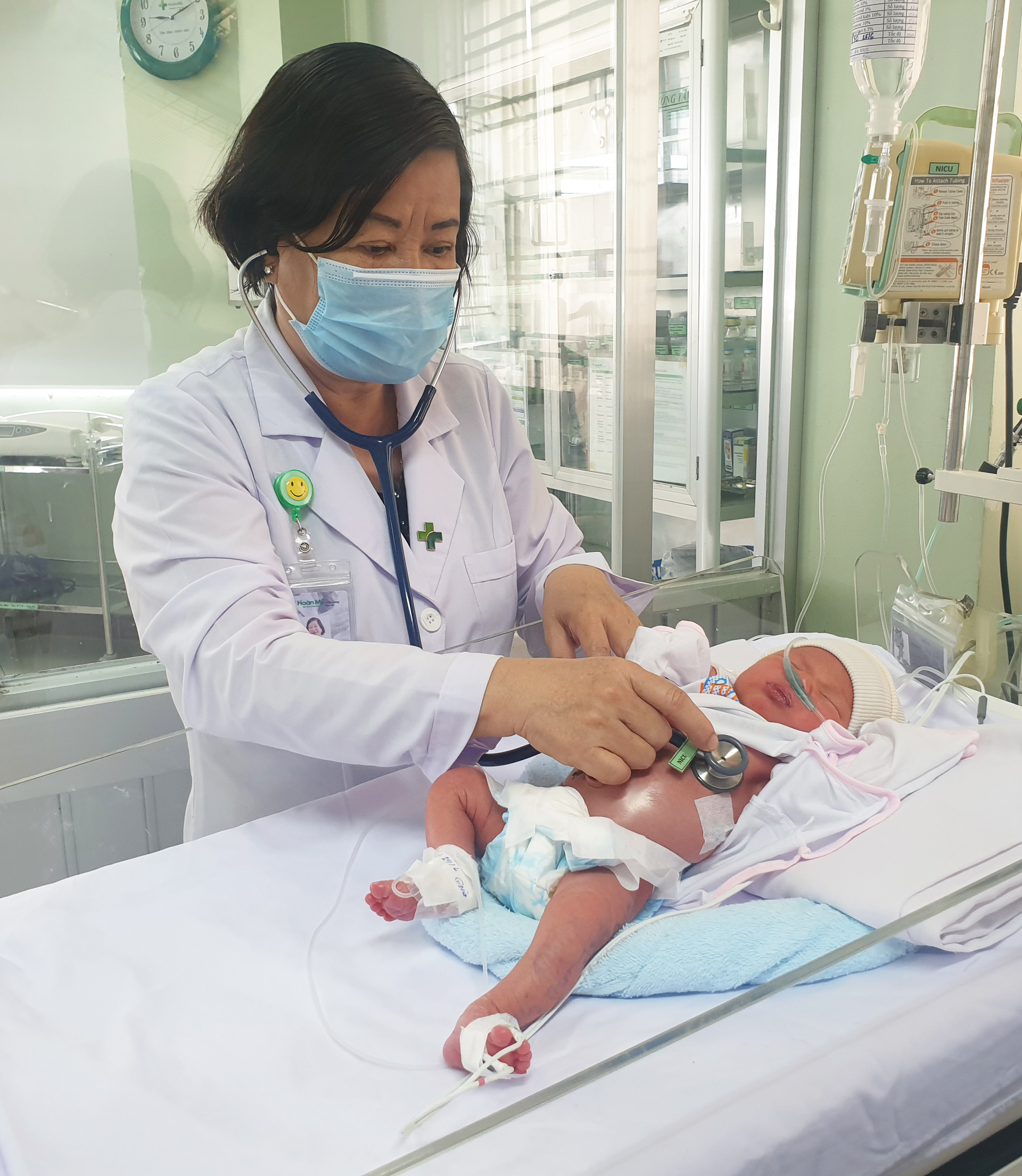 Em bé được chăm sóc đặc biệt tại Bệnh viện ĐKHMCL.