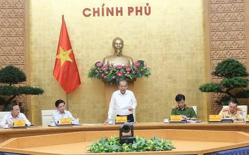 Phó Thủ tướng Trương Hòa Bình phát biểu tại Hội nghị. Ảnh: VGP.