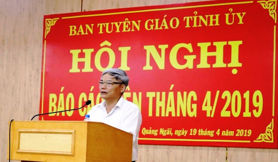 Ông Võ Văn Hào, Trưởng ban Tuyên giáo Tỉnh ủy Quảng Ngãi.