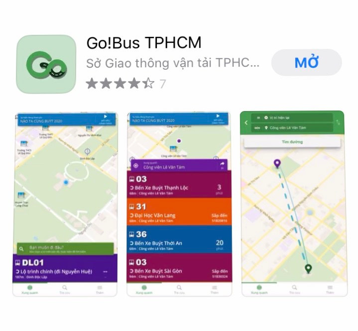 Người dân dễ dàng tải ứng dụng GoBus.