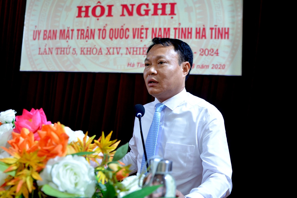 Tân Phó Chủ tịch Ủy ban MTTQ tỉnh Hà Tĩnh Thái Ngọc Hải.