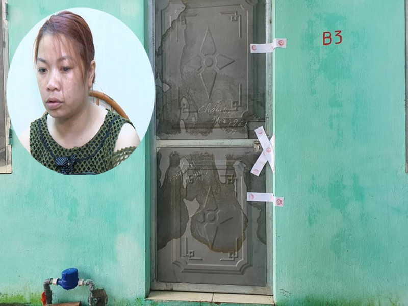 Phòng trọ của Nguyễn Thị Thu đã bị niêm phong.