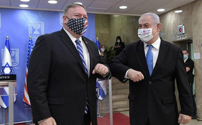 Thủ tướng Israel Benjamin Netanyahu và Ngoại trưởng Mỹ Mike Pompeo. Ảnh: GPO.