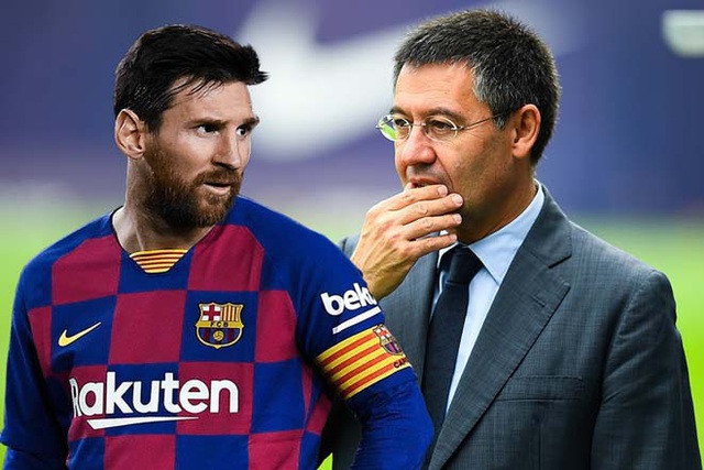 Chủ tịch Bartomeu mất uy tín lớn sau vụ Messi đòi ra đi.