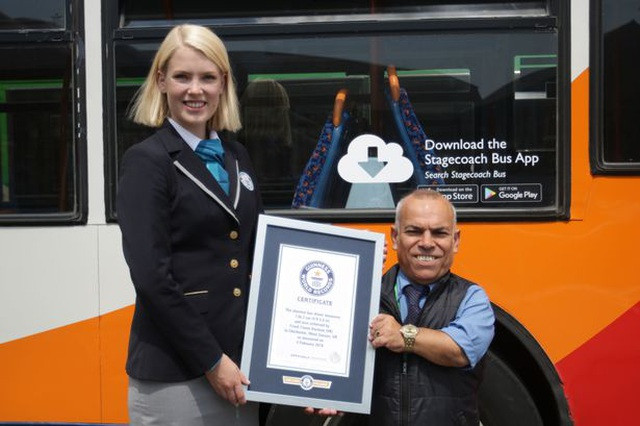 Hampshire phá vỡ kỷ lục Guinness Thế giới cho vị trí 