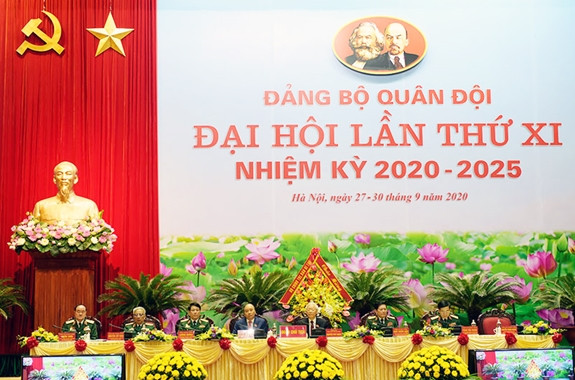 Đoàn Chủ tịch Đại hội Đại biểu Đảng bộ Quân đội lần thứ XI, nhiệm kỳ 2020-2025. 