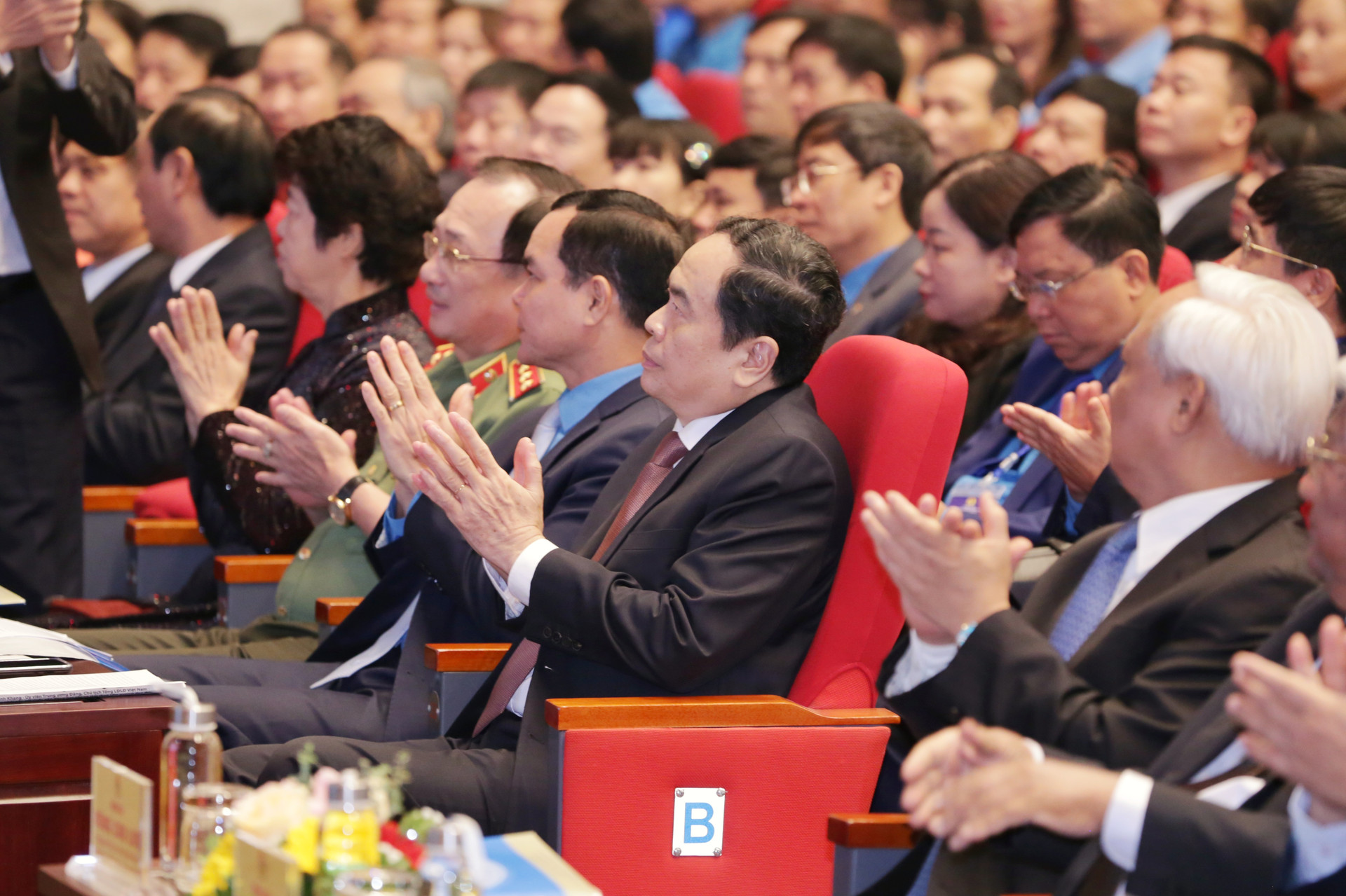 Chủ tịch Trần Thanh Mẫn dự Đại hội thi đua yêu nước Tổng Liên đoàn Lao động Việt Nam.