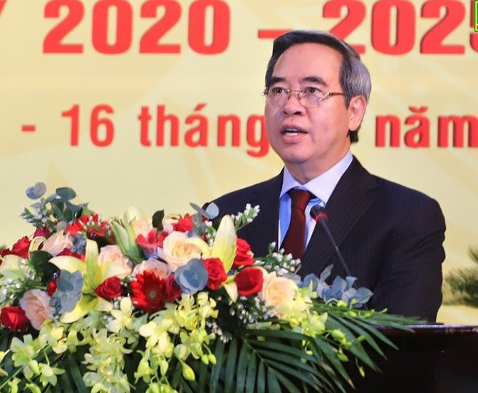 Ủy viên Bộ Chính trị, Bí thư Trung ương Đảng, Trưởng Ban Kinh tế Trung ương Nguyễn Văn Bình phát biểu chỉ đạo tại đại hội