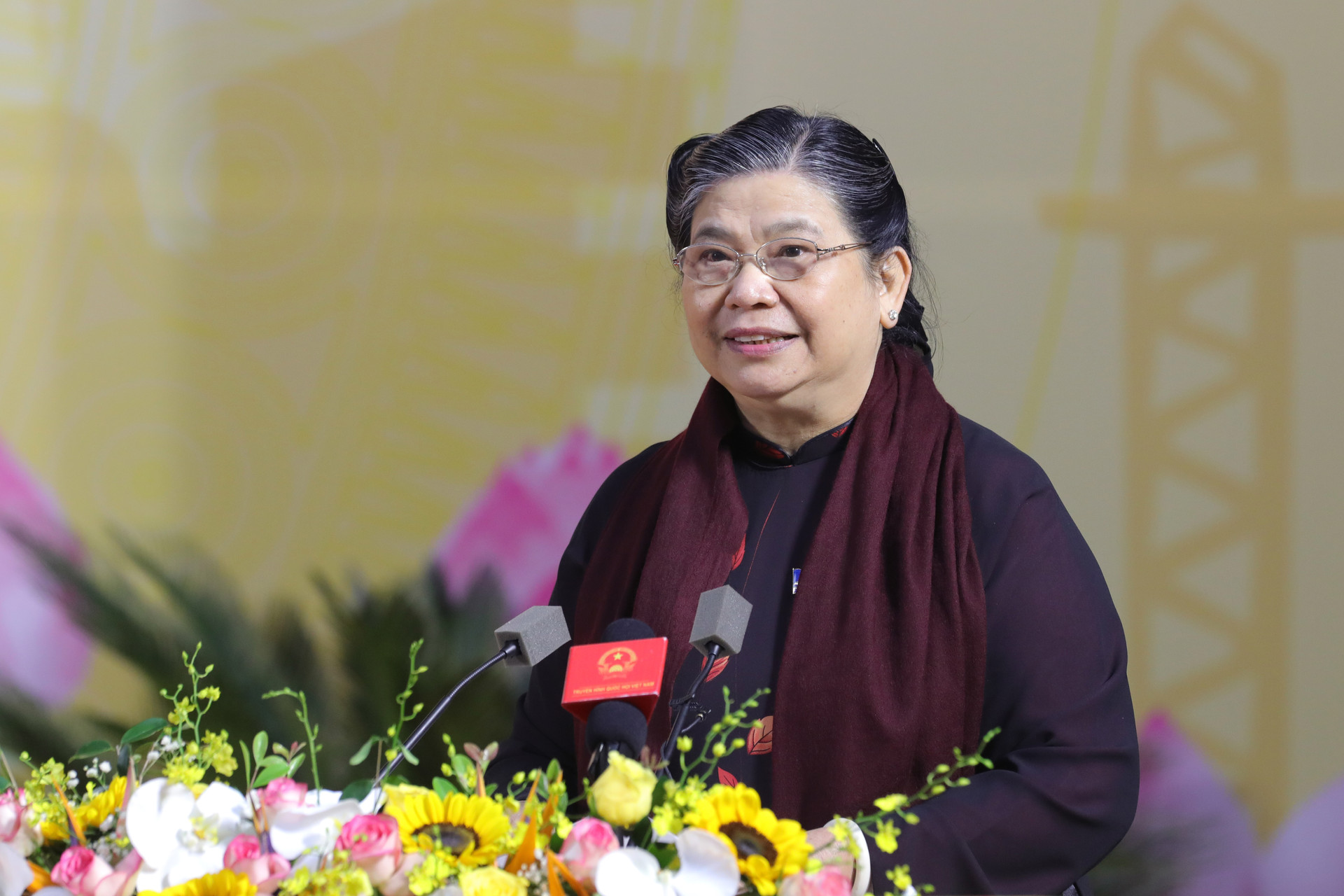 Phó Chủ tịch thường trực Quốc hội Tòng Thị Phóng phát biểu chỉ đạo tại Đại hội- Ảnh: Quang Vinh