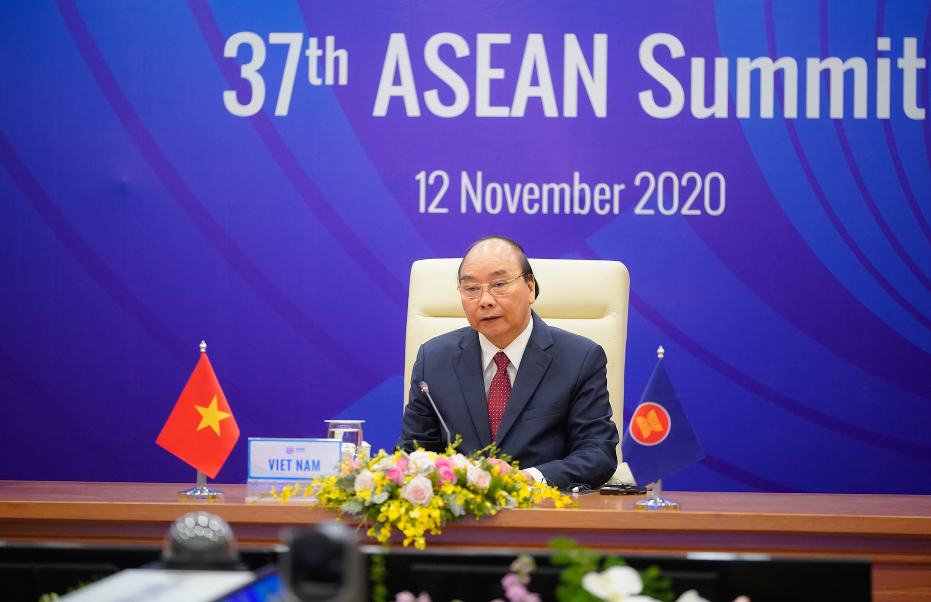 Thủ tướng Nguyễn Xuân Phúc phát biểu tải phiên toàn thể-Ảnh: Quang Vinh