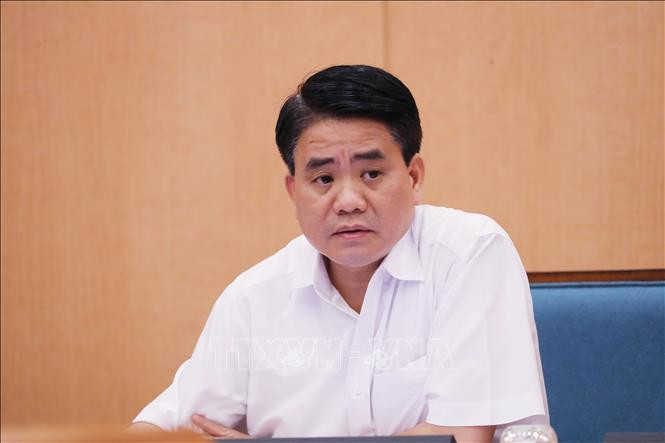 Cựu Chủ tịch UBND TP Hà Nội Nguyễn Đức Chung. Ảnh: TTXVN