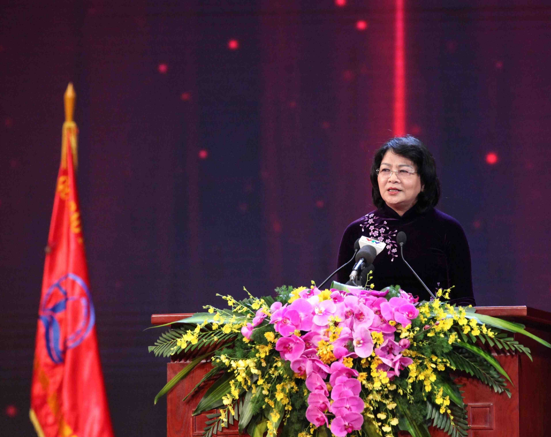Phó Chủ tịch nước Đặng Thị Ngọc Thịnh phát biểu tại lễ tuyên dương.