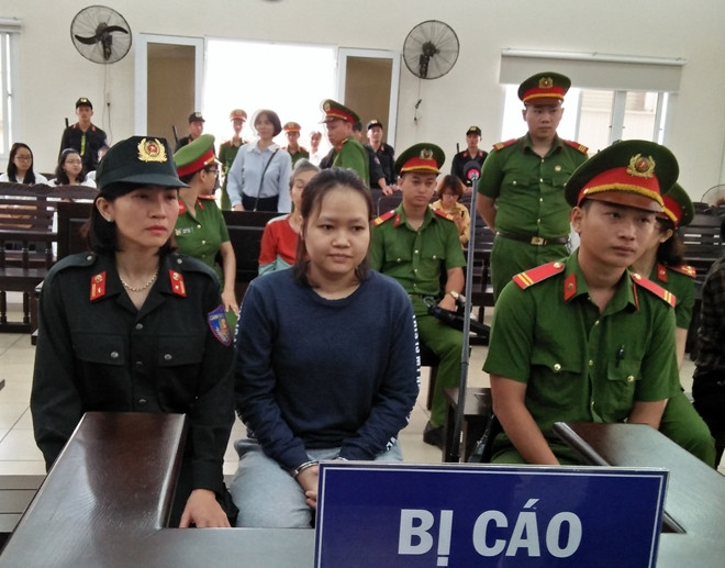 Bị cáo Phạm Thị Thiên Hà tại phiên tòa xét xử sơ thẩm. Ảnh: SGGP