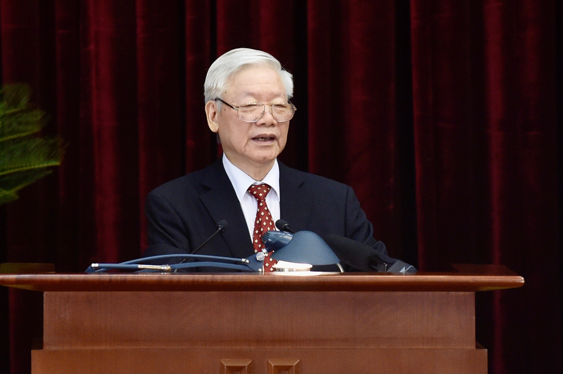 Tổng Bí thư, Chủ tịch nước Nguyễn Phú Trọng phát biểu tại Hội nghị - Ảnh: VGP/Nhật Bắc.