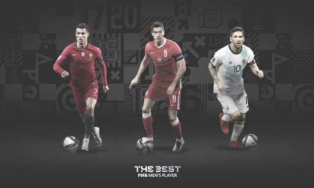 Đêm nay, Messi sẽ tranh giải The Best với C.Ronaldo và Lewandowski.