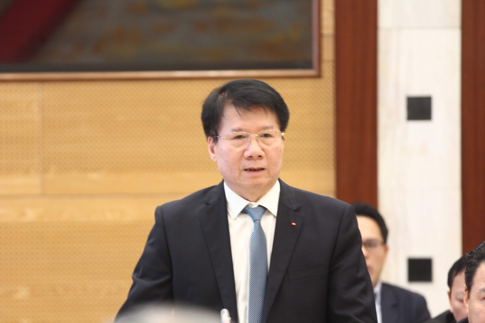 Ông Trương Quốc Cường phát biểu tại họp báo
