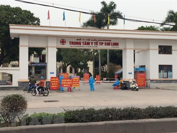 Trung tâm Y tế thành phố Chí Linh, nơi được chọn lập bệnh viện dã chiến để phòng, chống Covid-19. Ảnh: TTXVN.