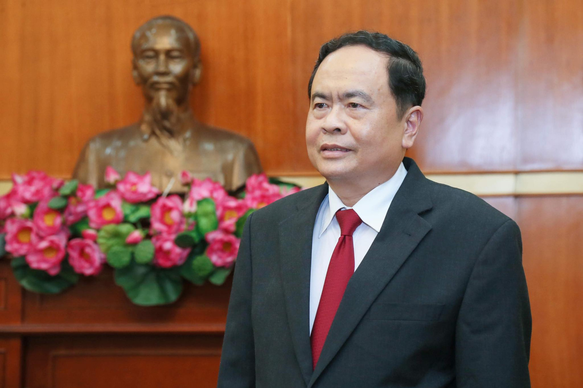 Ủy viên Bộ Chính trị, Chủ tịch Ủy ban Trung ương MTTQ Việt Nam Trần Thanh Mẫn. 