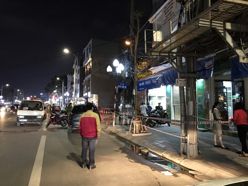 Khu vực nhà 184 Nguyễn Công Trứ được phong tỏa từ đêm ngày 10/3