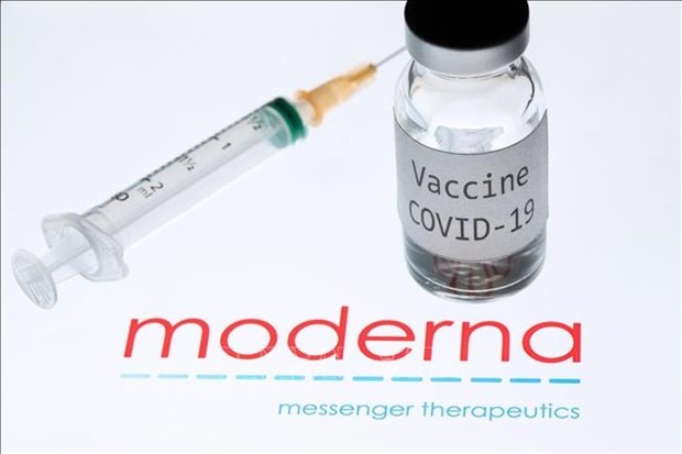 Vaccine phòng COVID-19 của hãng dược phẩm Moderna. (Ảnh: AFP/TTXVN).