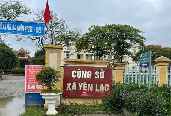 UBND xã Yên Lạc, nơi ông Lê Văn Phấn đang công tác