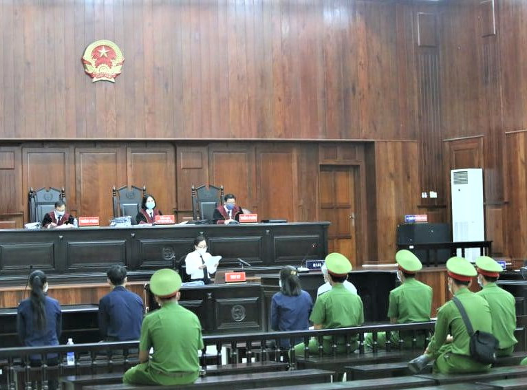 Quang cảnh phiên tòa phúc thẩm xét xử sai phạm tại dự án đường cao tốc TP HCM - Trung Lương.