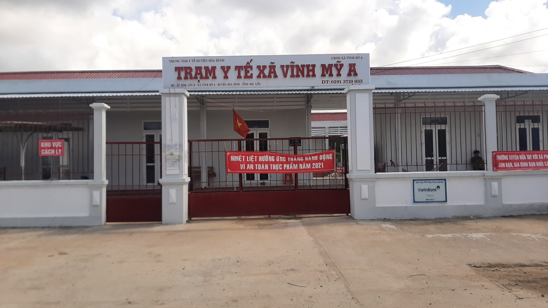 Trạm Y tế Xã Vĩnh Mỹ A, huyện Hoà Bình, tỉnh Bạc Liêu.