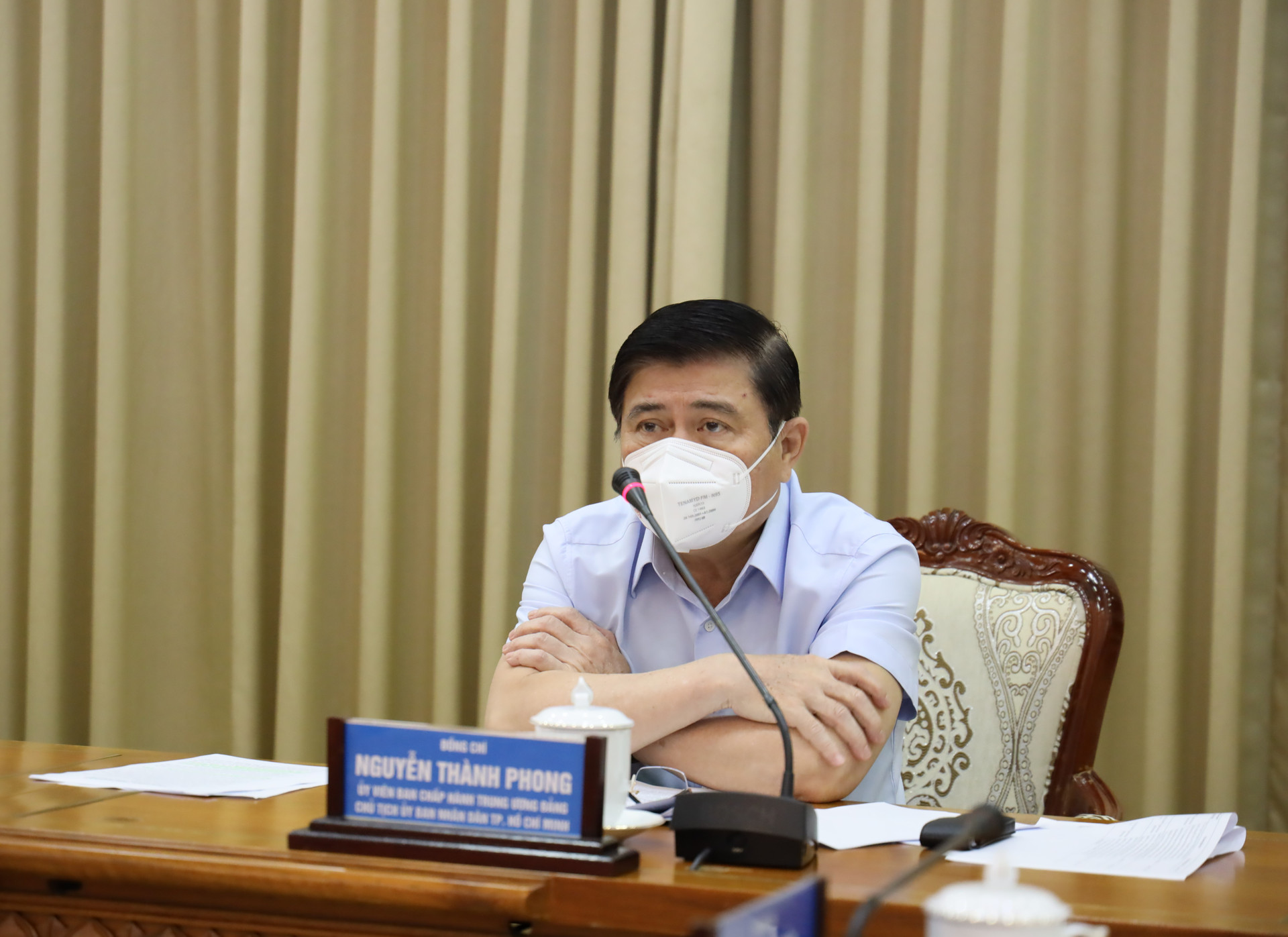 Ông Nguyễn Thành Phong yêu cầu xử lý nghiêm các trường hợp vi phạm quy định phòng chống dịch.