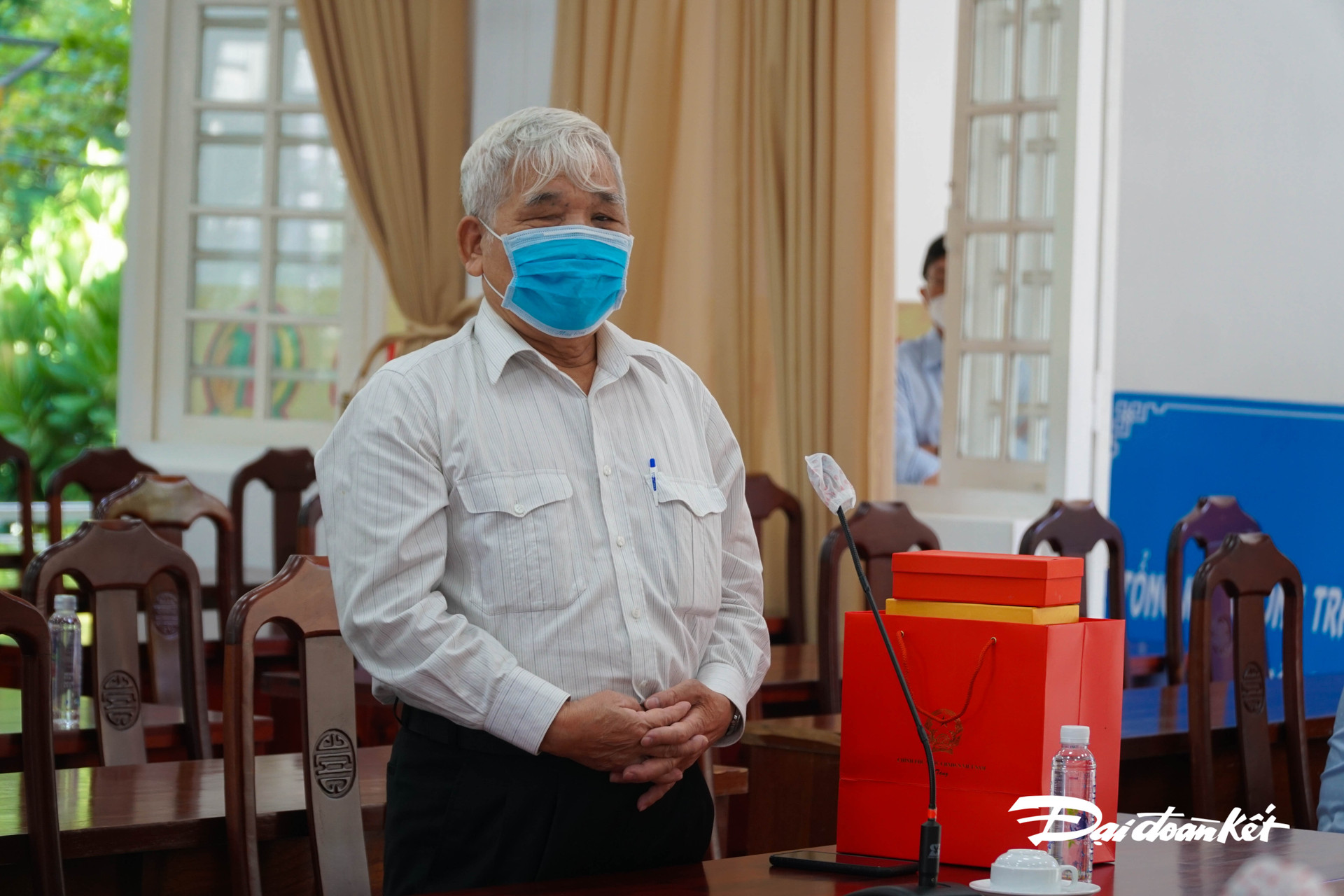 Thương binh Võ Văn Lao cảm ơn sự quan tâm của Chính phủ và chính quyền địa phương.