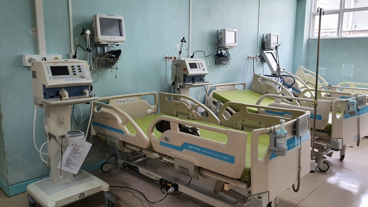 Số giường tại Khu hồi sức bệnh nhân nặng của Bệnh viện đa khoa Đồng Nai đã được đưa vào sử dụng. 