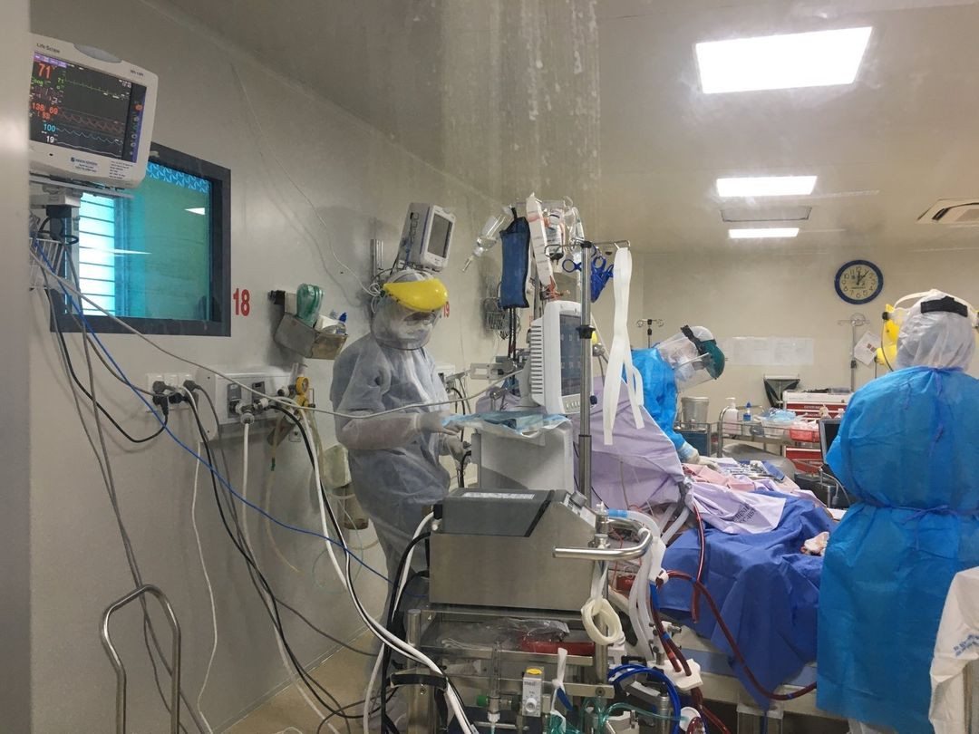 Bệnh nhân Covid-19 được điều trị tại Bệnh viện Bệnh Nhiệt đới  TP HCM.