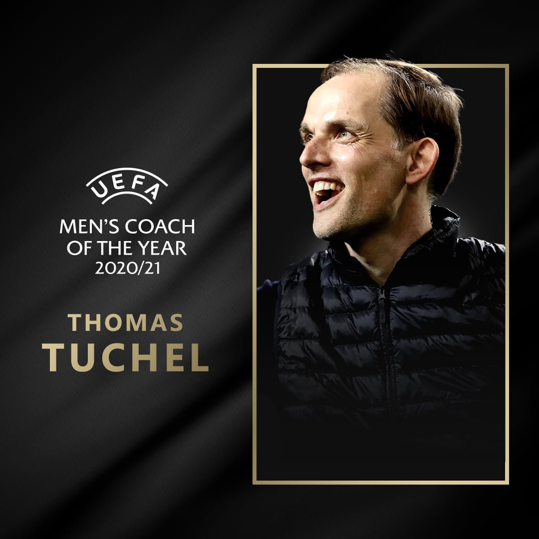 Thomas Tuchel nhận giải thưởng “HLV hay nhất mùa”.