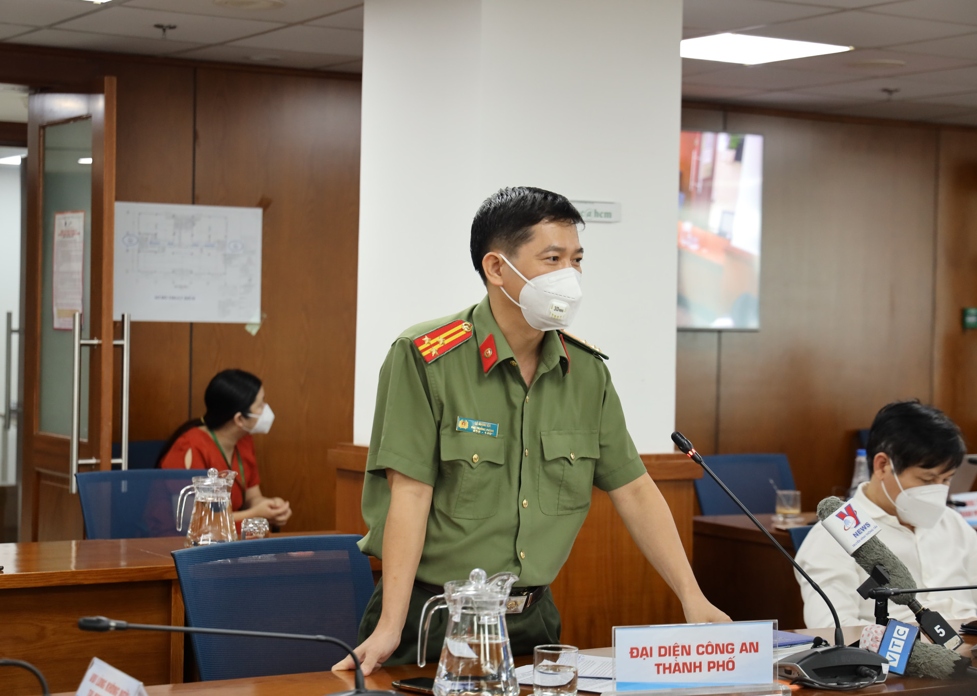 Thượng tá Lê Mạnh Hà, Phó Phòng Tham mưu - Công an TP HCM (Ảnh: HMC)