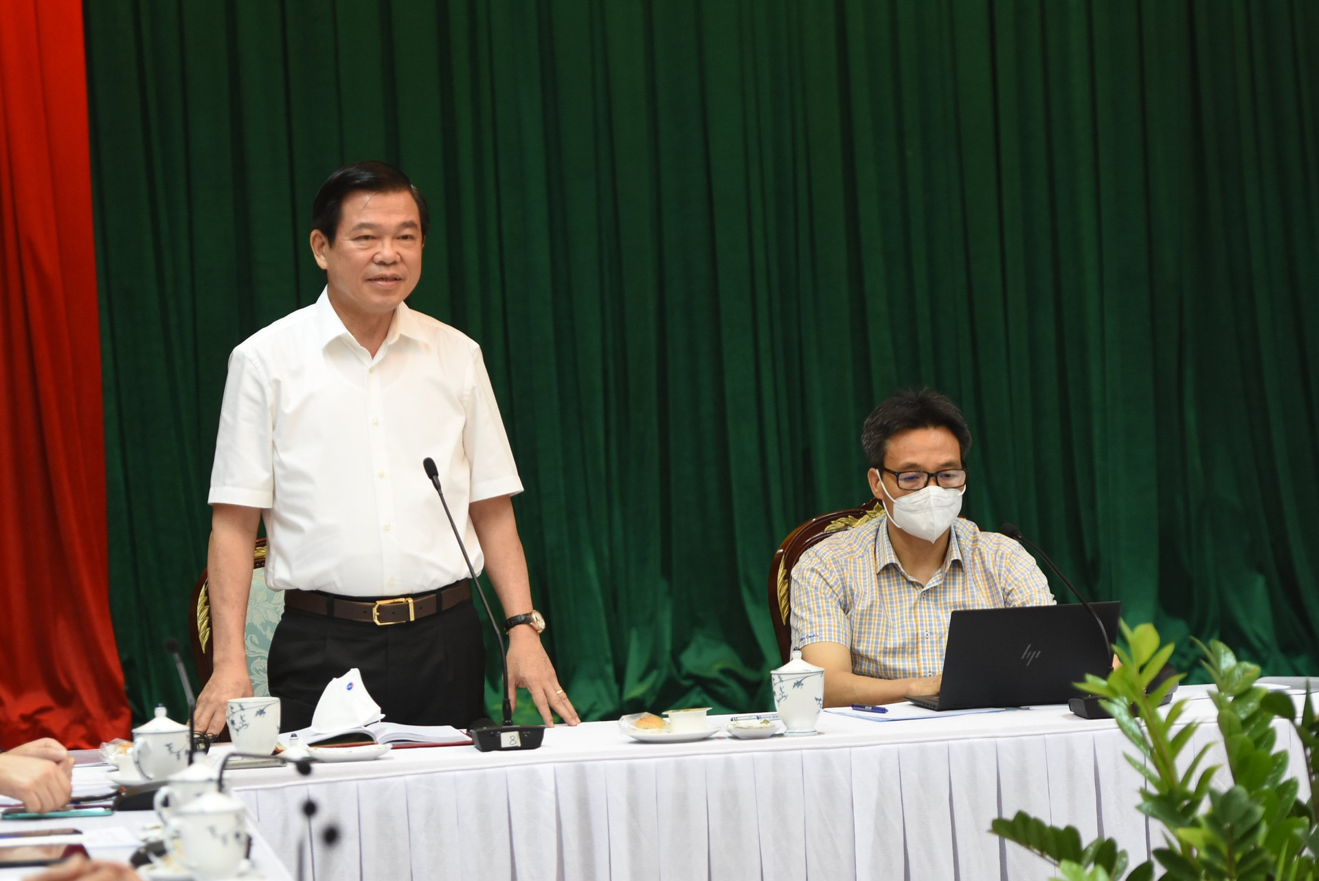 Bí thư Tỉnh ủy Đồng Nai Nguyễn Hồng Lĩnh phát biểu tại buổi làm việc.