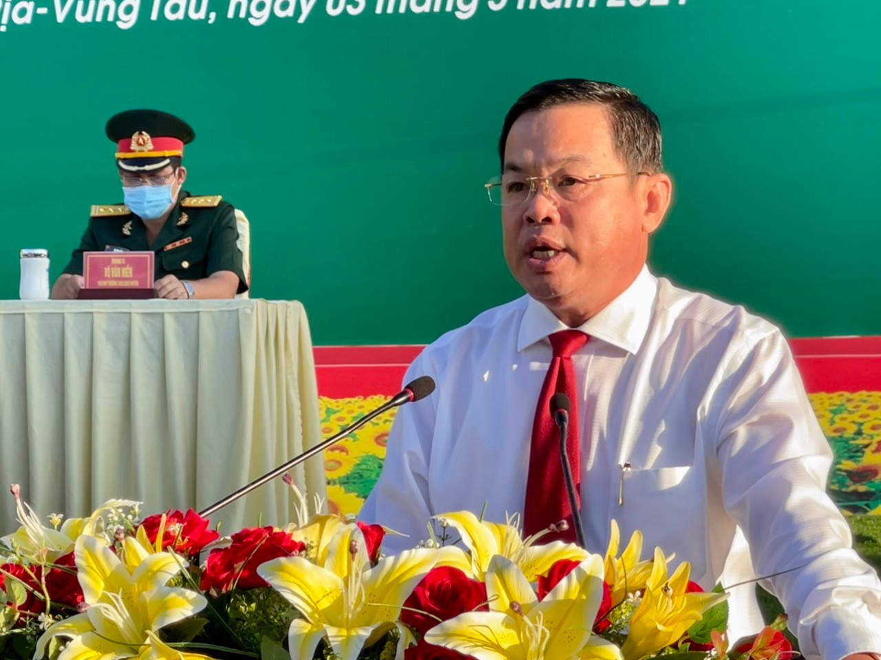 Ông Nguyễn Bá Hùng, Chủ tịch UBND huyện Long Điền, tỉnh Bà Rịa-Vũng Tàu. Ảnh: N.T.