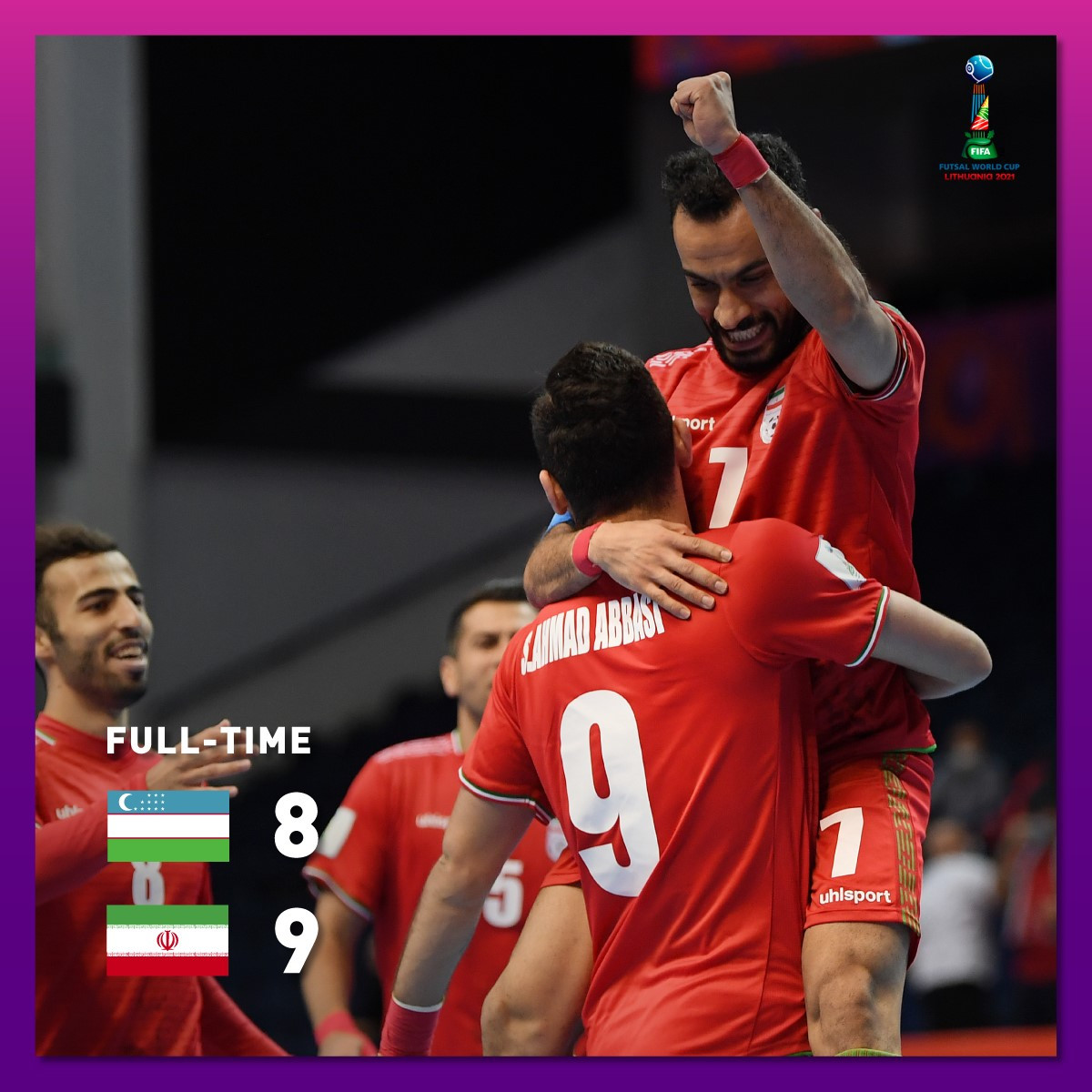 Iran là đại diện duy nhất của châu Á góp mặt ở tứ kết sau trận cầu 17 bàn thắng trước Uzbekistan.