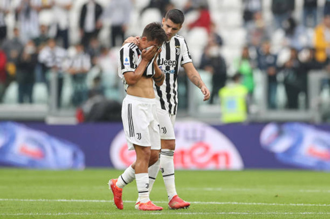 Juventus mất cặp tiền đạo chủ lực Dybala và Morata.