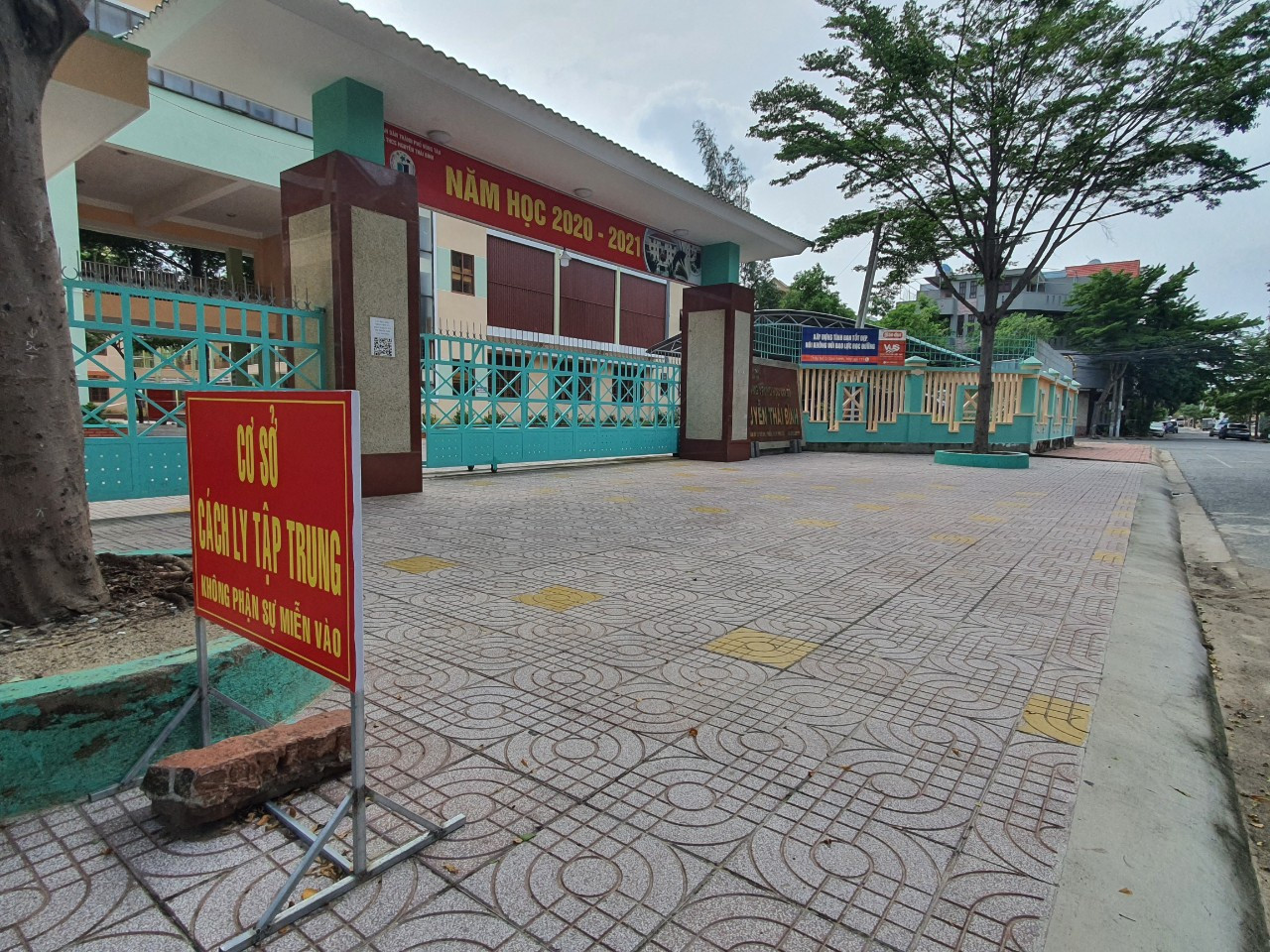 Một trường học ở TP Vũng Tàu được trưng dụng làm khu cách ly tập trung.
