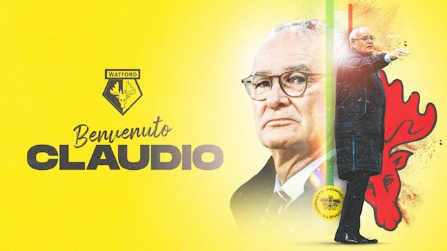 HLV Claudio Ranieri chính thức tiếp quản Watford.