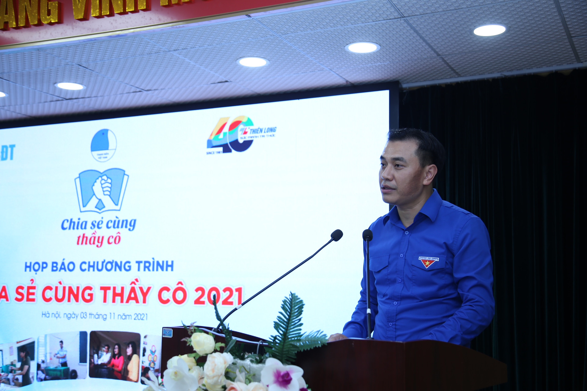 Ông Nguyễn Hải Minh, Phó Chủ tịch Thường trực Trung ương Hội Liên hiệp Thanh niên Việt Nam chia sẻ tại họp báo. 
