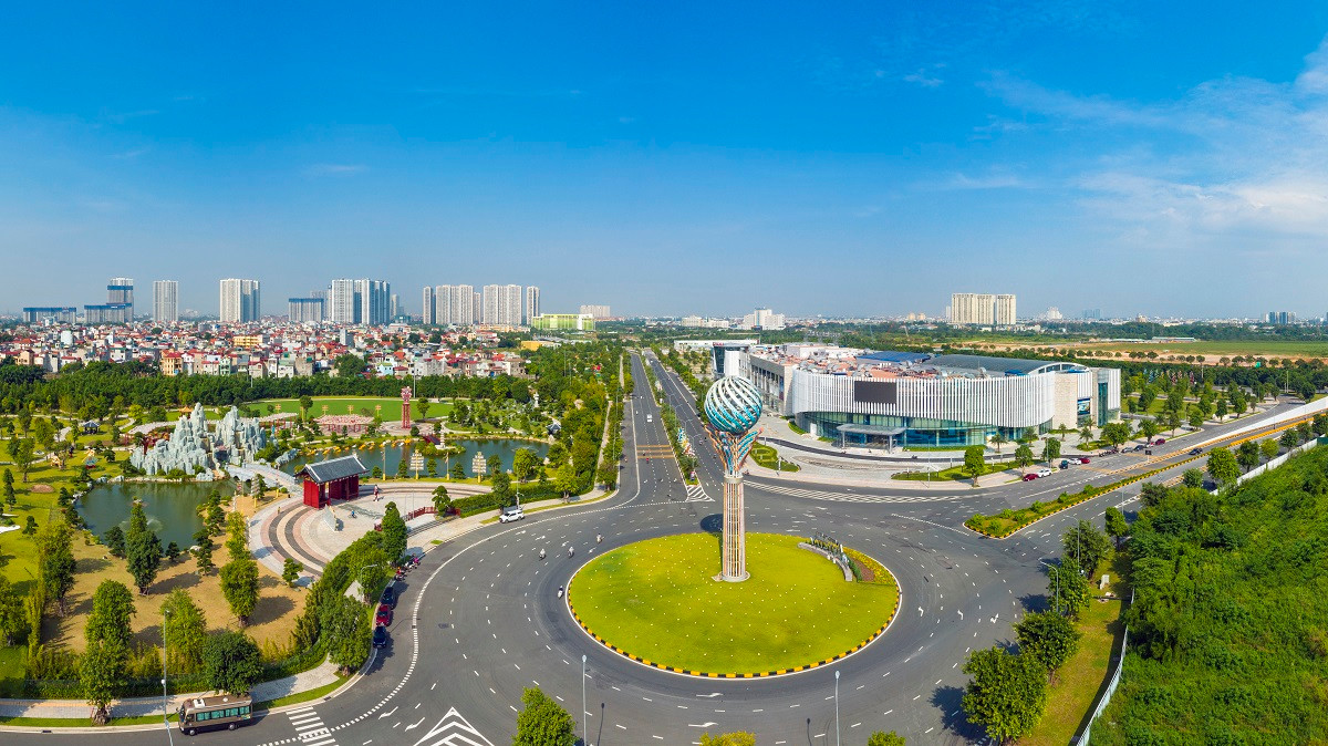 Thành phố thông minh quốc tế Vinhomes Smart City (Nam Từ Liêm, Hà Nội) có diện tích 280ha, nằm tại trung tâm hành chính mới phía Tây Thủ đô.