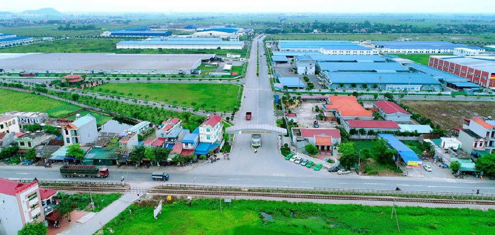 KCN Bảo Minh (huyện Vụ Bản), một trong những KCN đã và đang tạo việc làm cho nhiều lao động ở nông thôn Nam Định