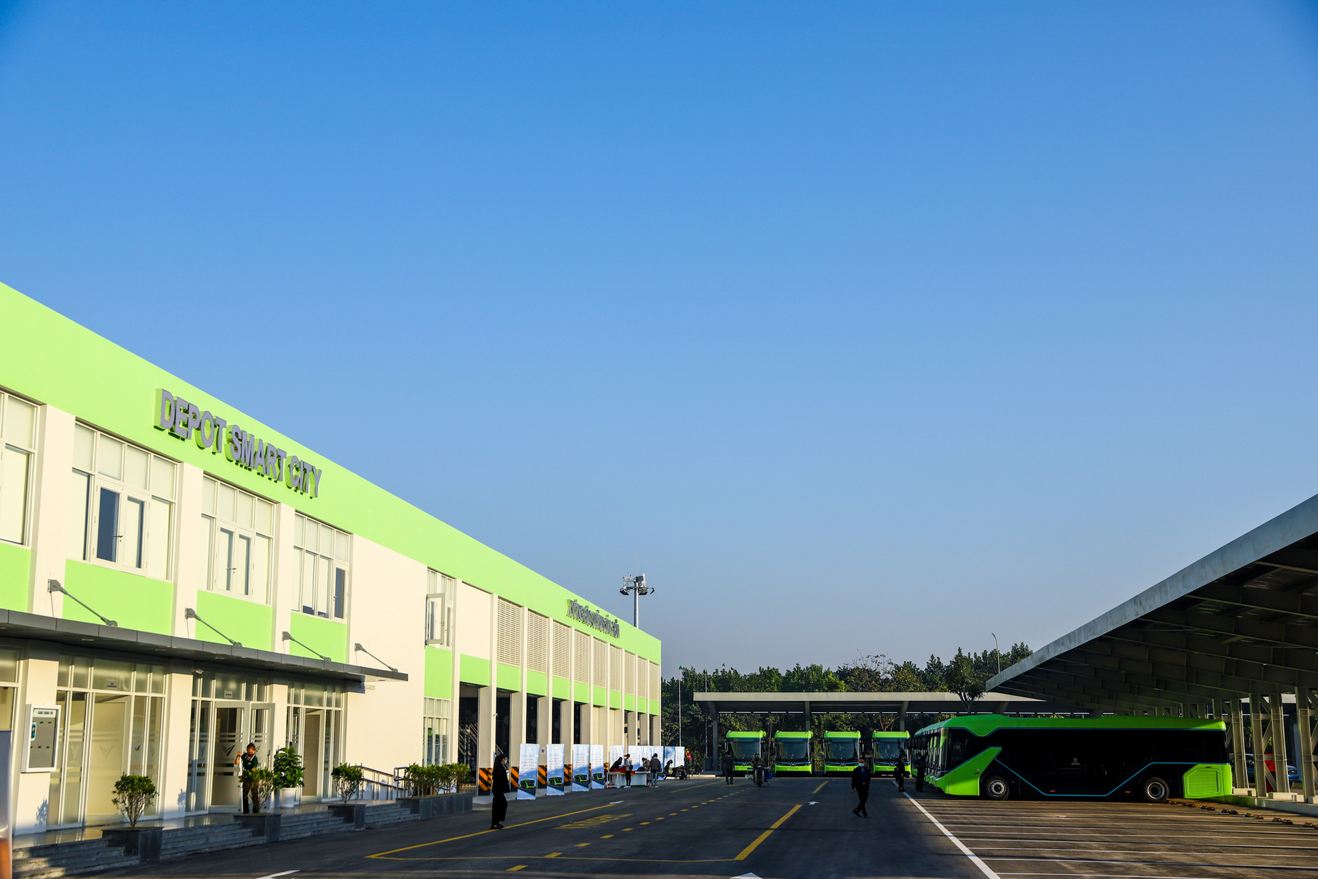 Trạm Depot Smart City thông minh, hiện đại tại KĐT Vinhomes Smart City, Tây Mỗ, Nam Từ Liêm, Hà Nội.