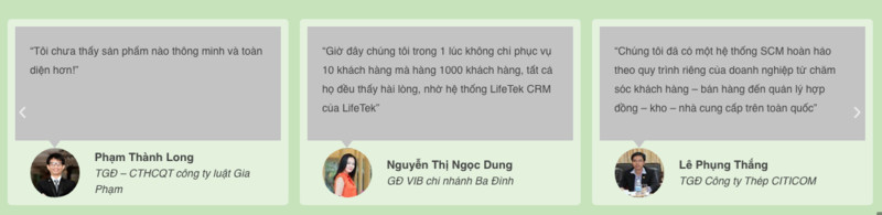 LIFETEK được tin dùng bởi doanh nghiệp Việt.