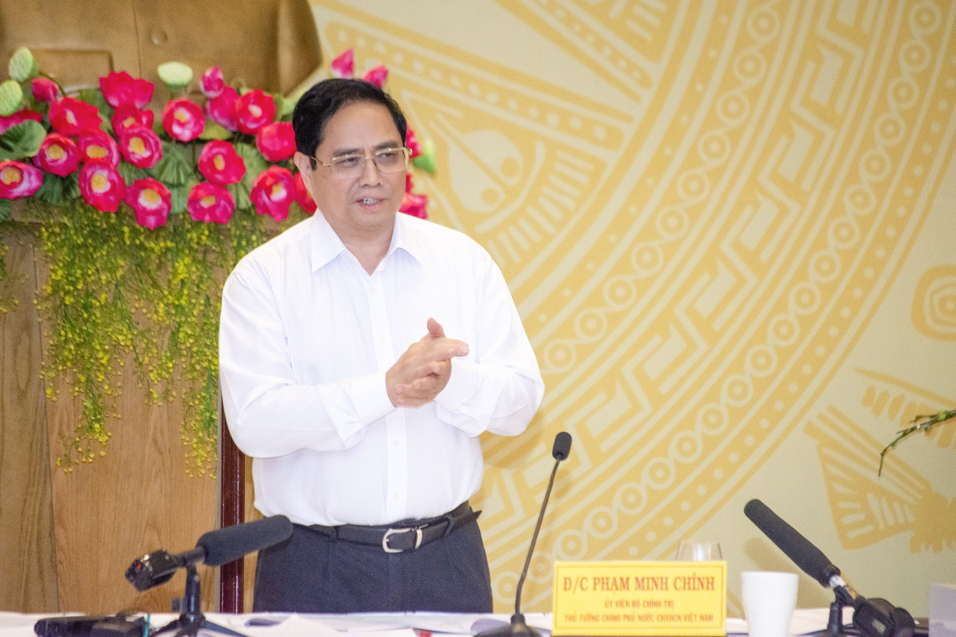 Thủ tướng Chính phủ Phạm Minh Chính kết luận buổi làm việc.