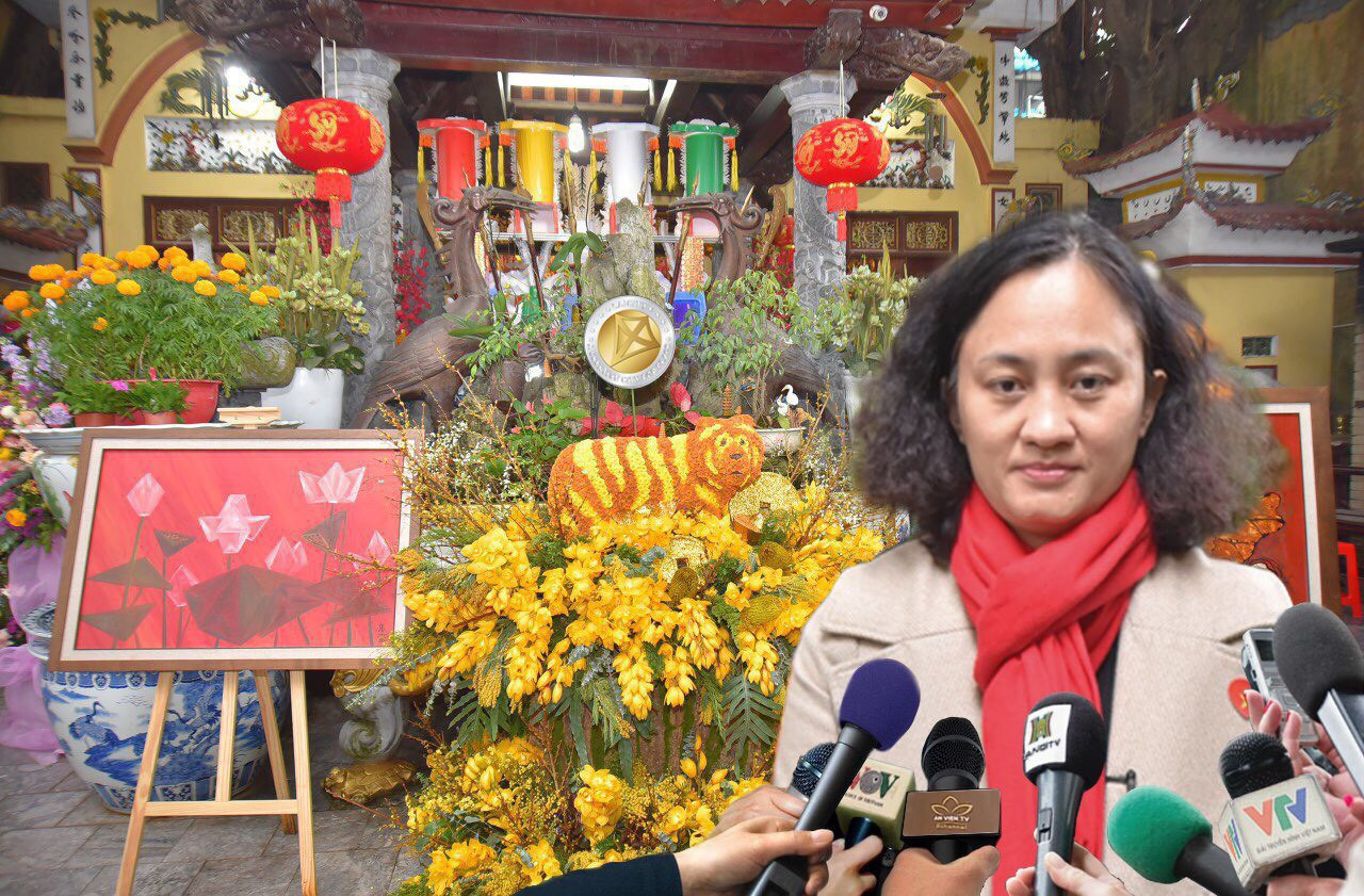 Bà Phạm Thị Thanh Hường, Trưởng Ban Văn hóa Văn phòng UNESCO tại Việt Nam chia sẻ về tín ngưỡng thờ Mẫu.