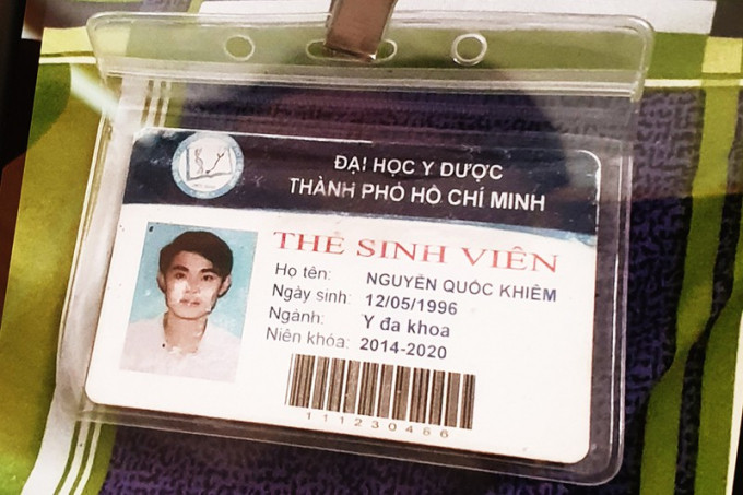 Thẻ sinh viên được sử dụng khi tham gia phòng chống dịch có tên Nguyễn Quốc Khiêm.